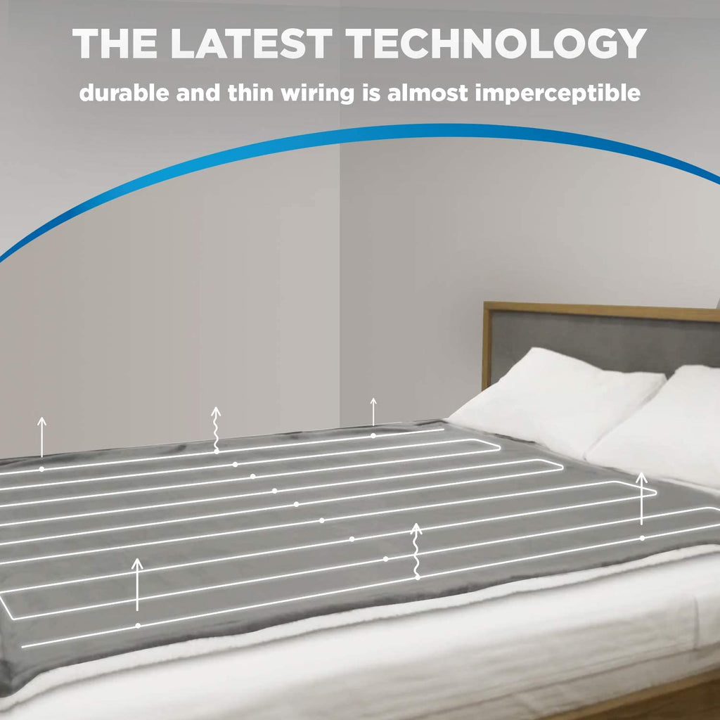 Full Body Pain Relief and Warmer Electronic Blanket Electric Cooling Heated Underblanket