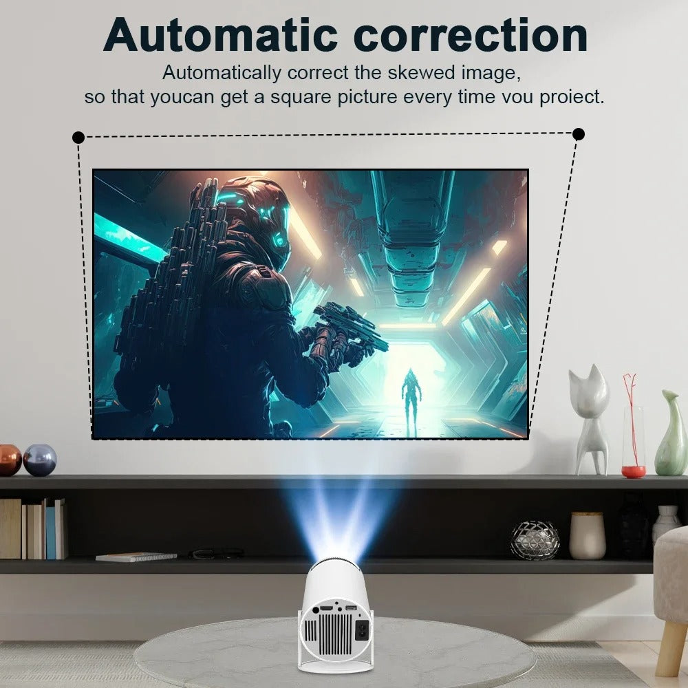 HY300 Pro Mini Projector 720P Android 11 Outdoor 4K Cheap Home Theater Video Projecteur with Wifi TV Projector 4k